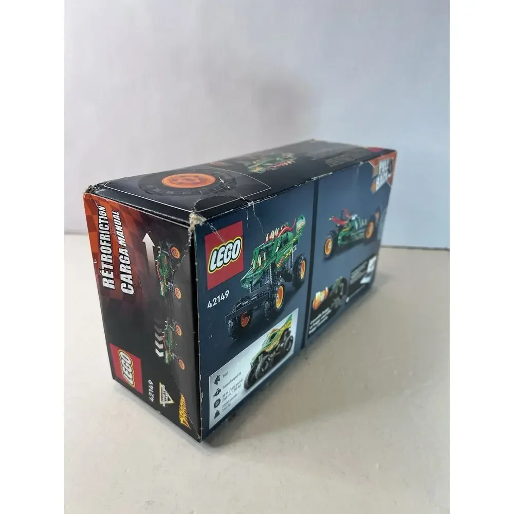 LEGO Technic 42149 Monster Jam Dragon Pull Back Set New Sealed Box Damaged NIB!!